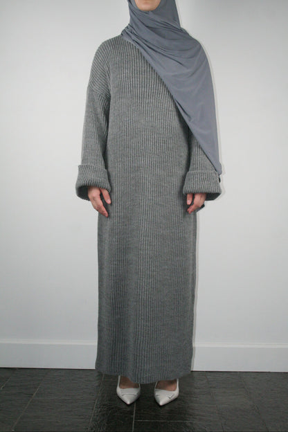 GREY KNIT DRESS