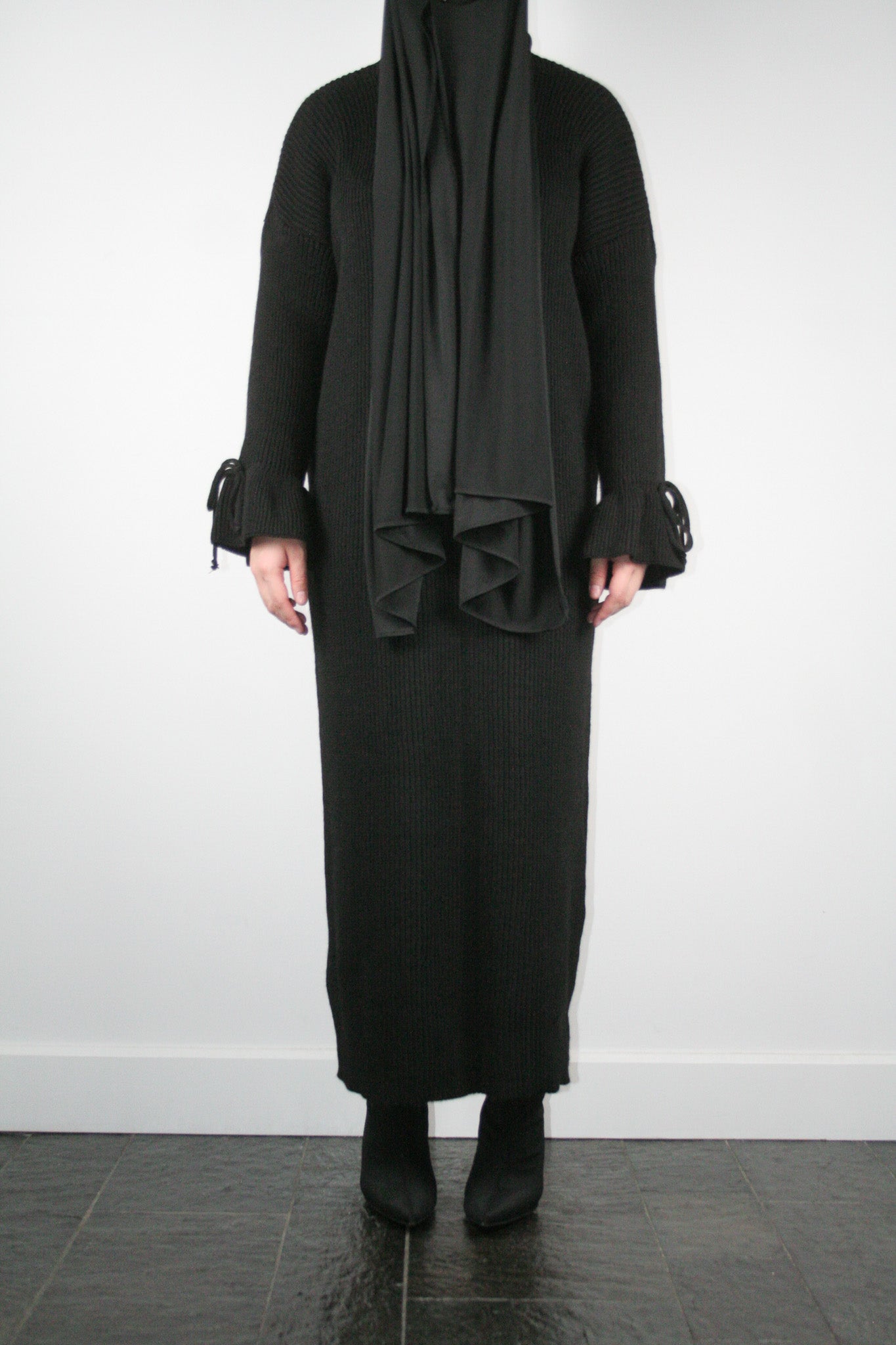 BLACK BOW TIE DRESS