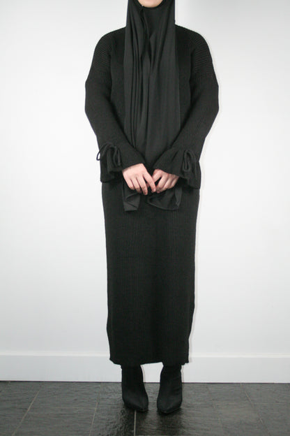 BLACK BOW TIE DRESS