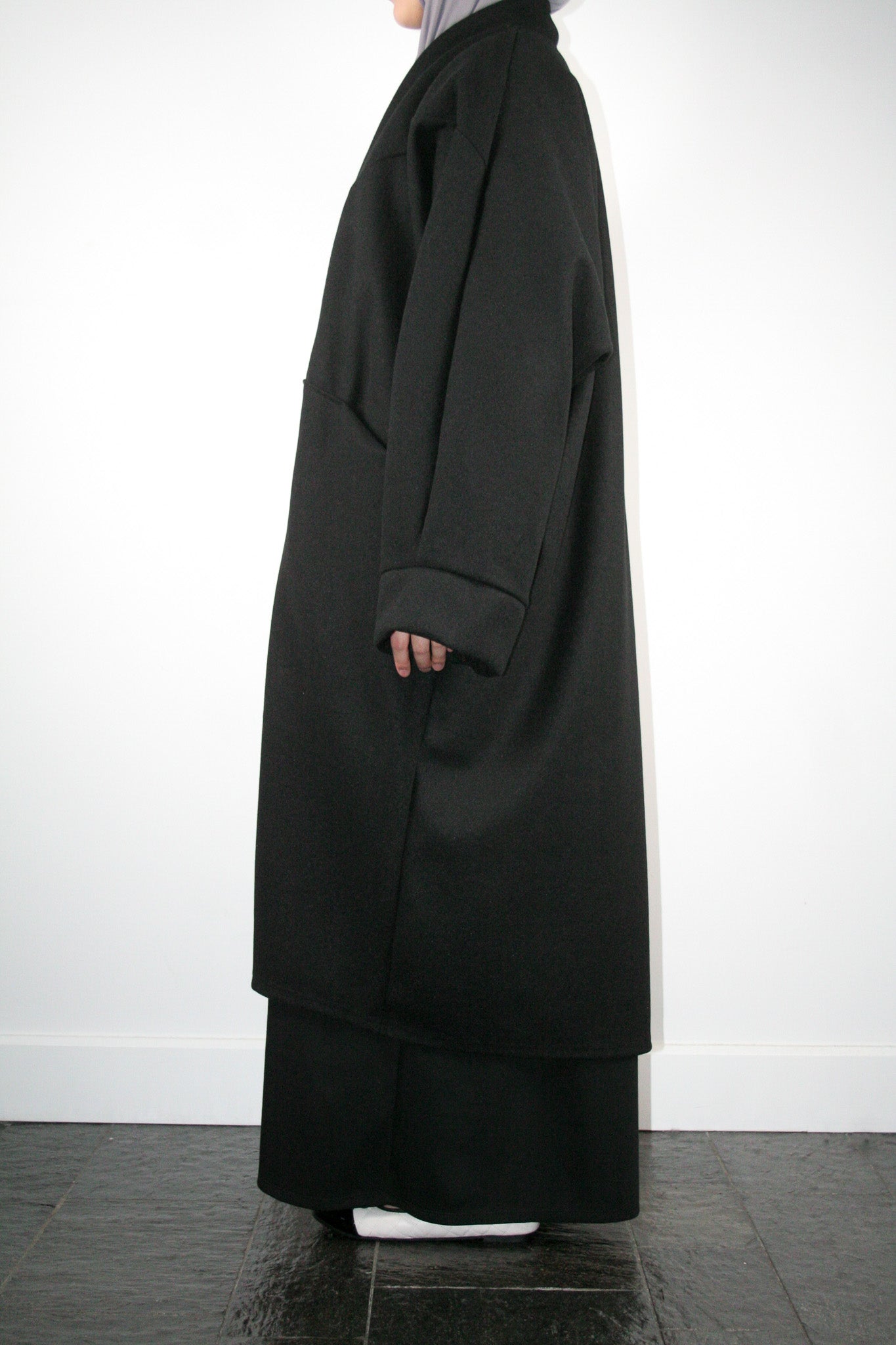 BLACK OVERSIZED COAT
