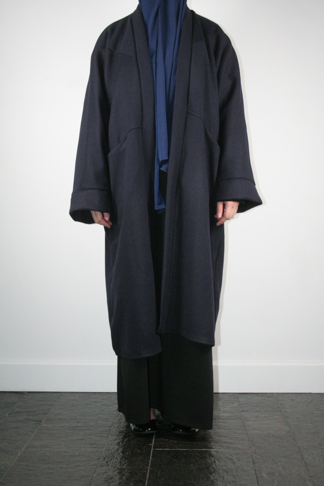 NAVY OVERSIZED COAT