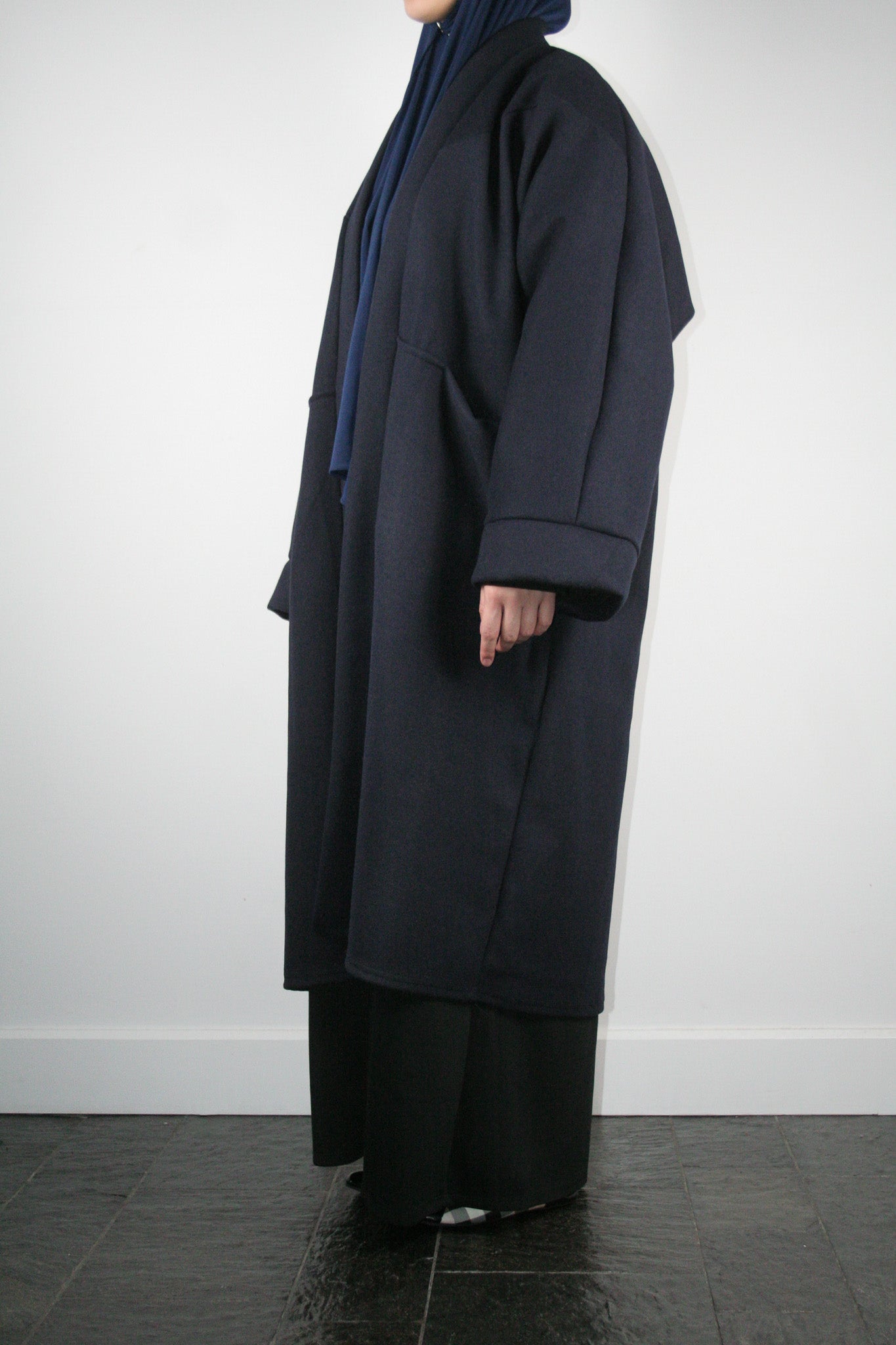 NAVY OVERSIZED COAT