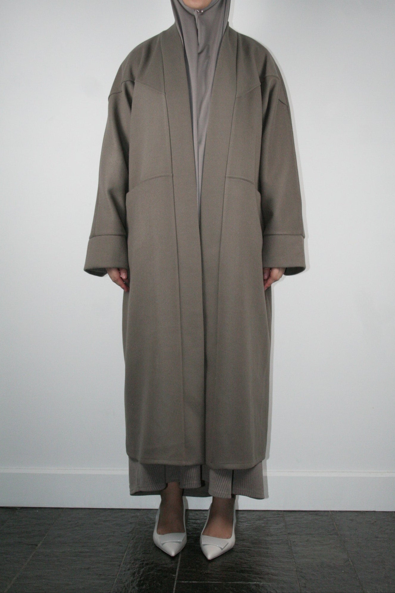 TAUPE OVERSIZED COAT