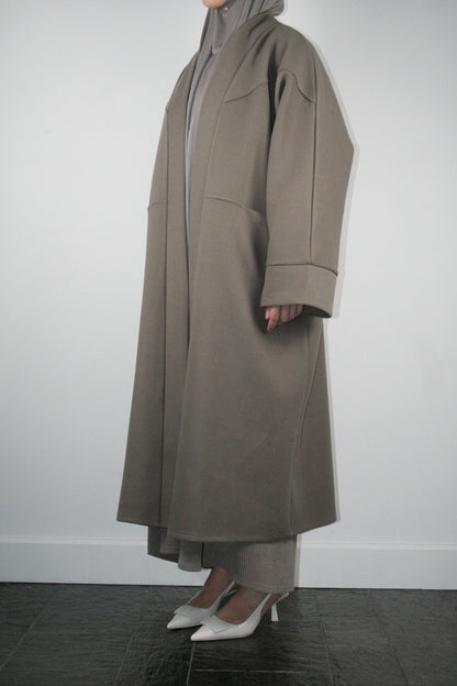 TAUPE OVERSIZED COAT