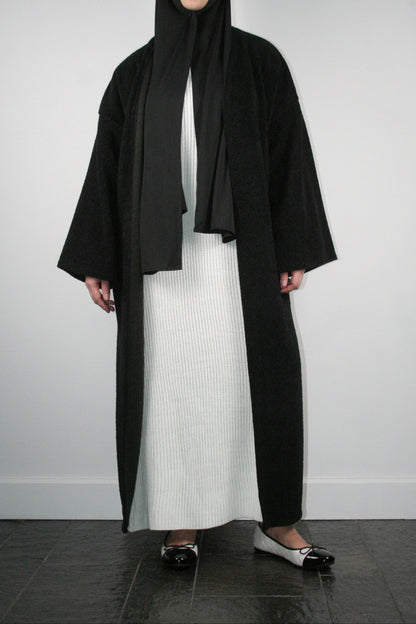 BLACK TEDDY ABAYA COAT