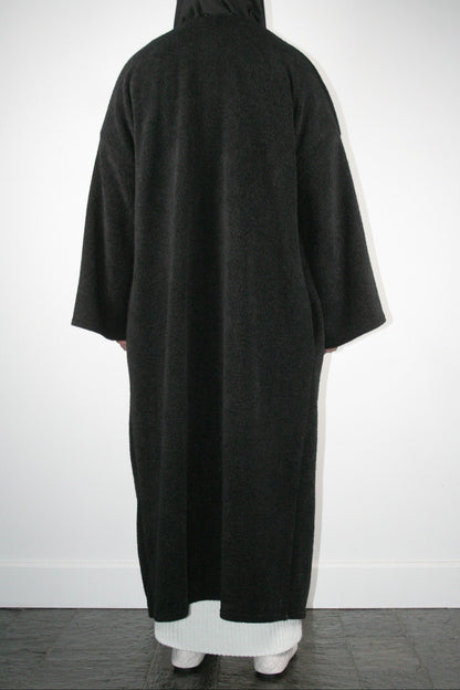 BLACK TEDDY ABAYA COAT