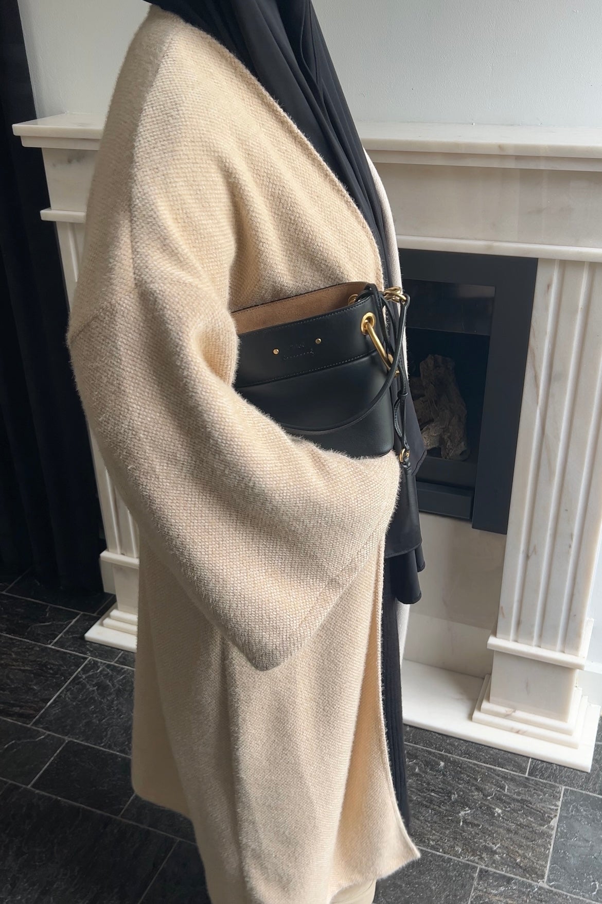 PRE ORDER - CAMEL TEDDY ABAYA COAT (WILL BE SHIPPED 03/11)