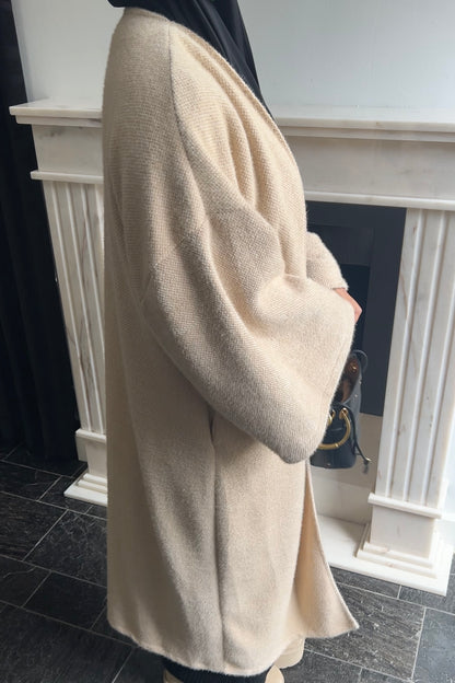 PRE ORDER - CAMEL TEDDY ABAYA COAT (WILL BE SHIPPED 03/11)