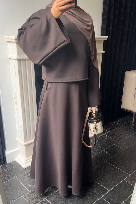 DARK BROWN BUTTER SET