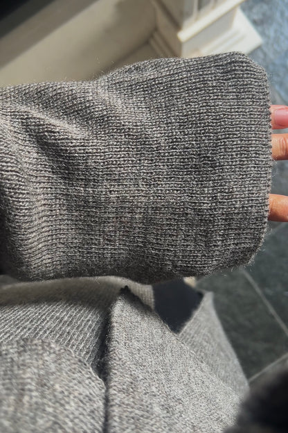 CHARCOAL SCARF PONCHO ABAYA