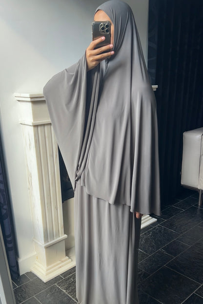 KHAKI KHIMAR SET (SKIRT)
