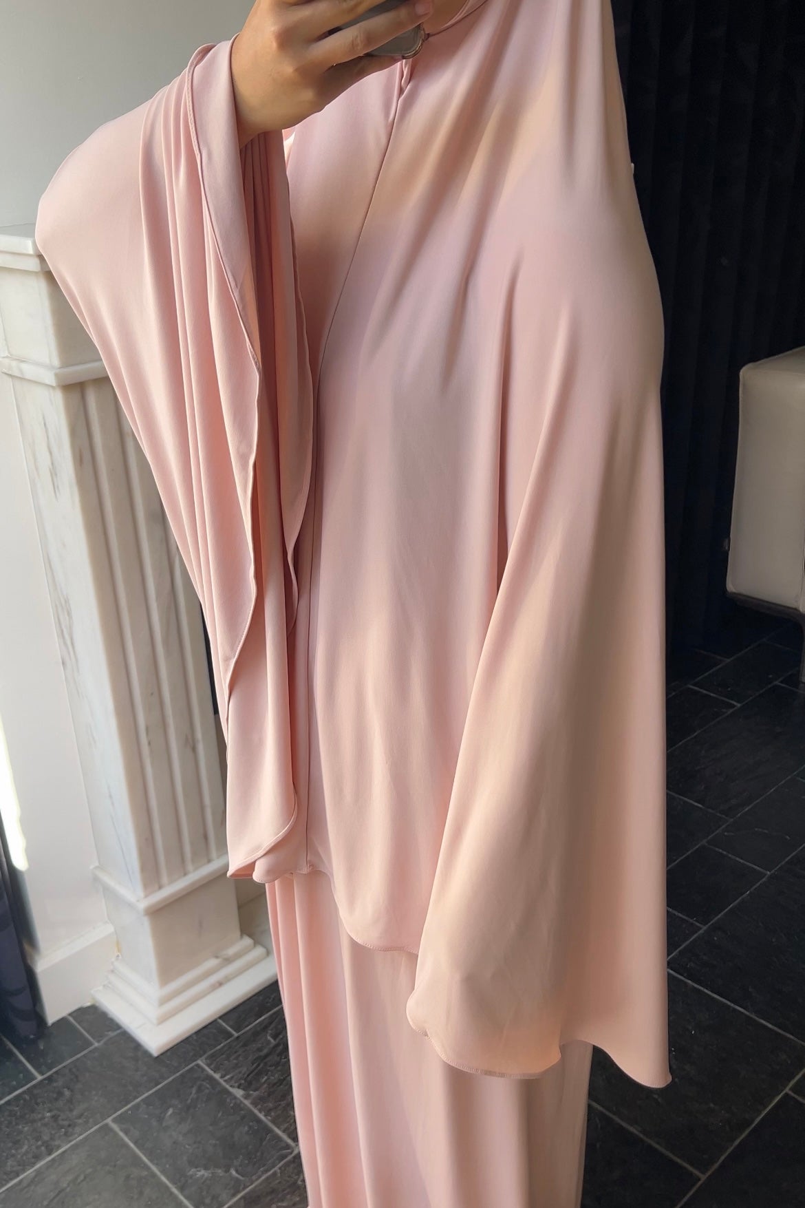 PINK KHIMAR SET (SKIRT)