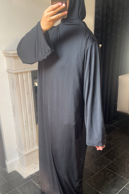 BLACK KHIMAR SET (DRESS)