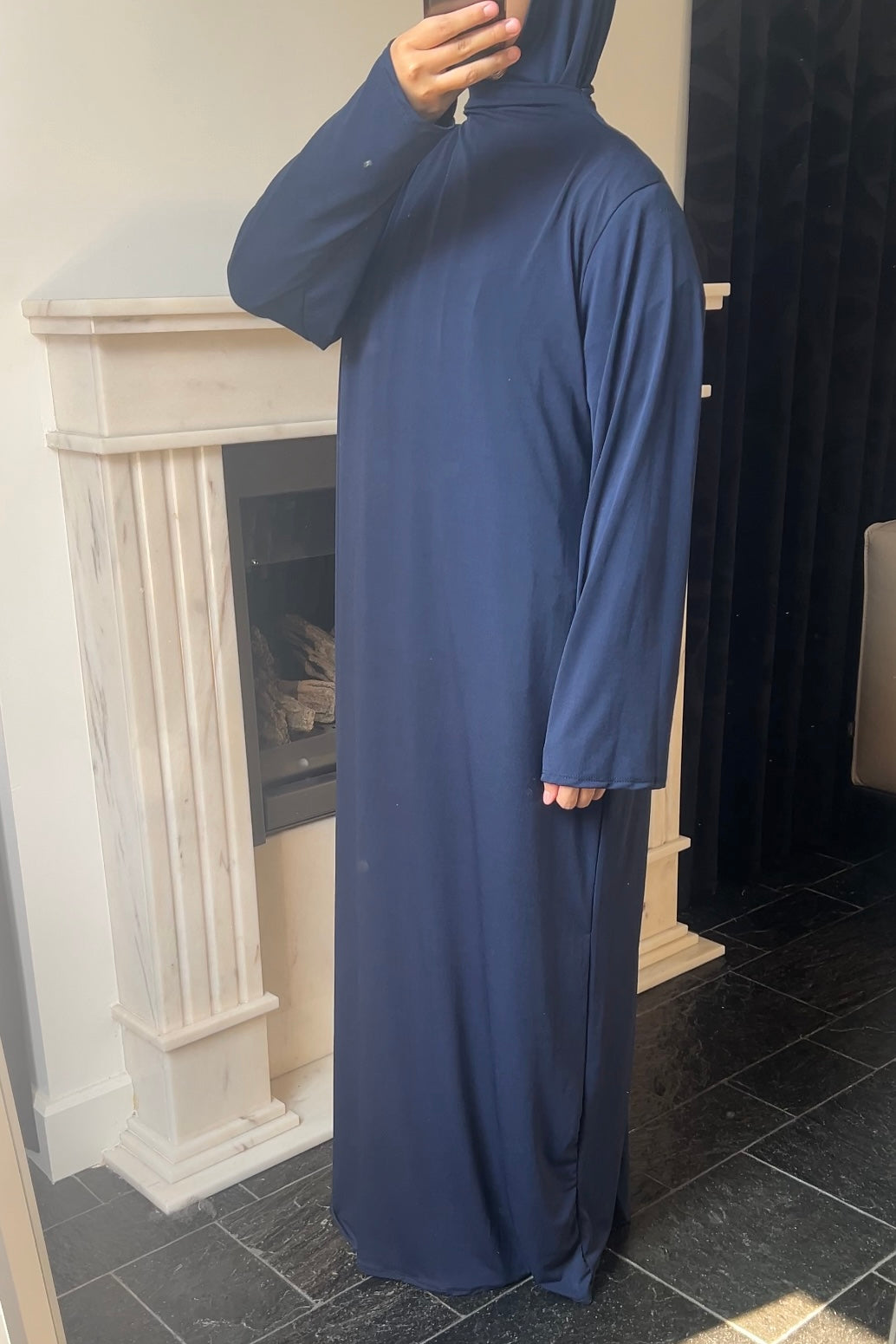 NAVY KHIMAR SET (DRESS)