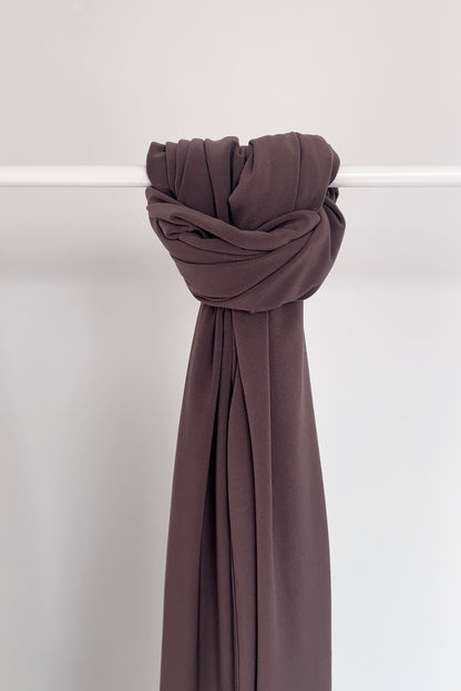 WARM BROWN JERSEY HIJAB
