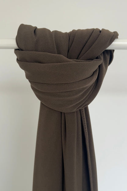 DARK BROWN JERSEY HIJAB
