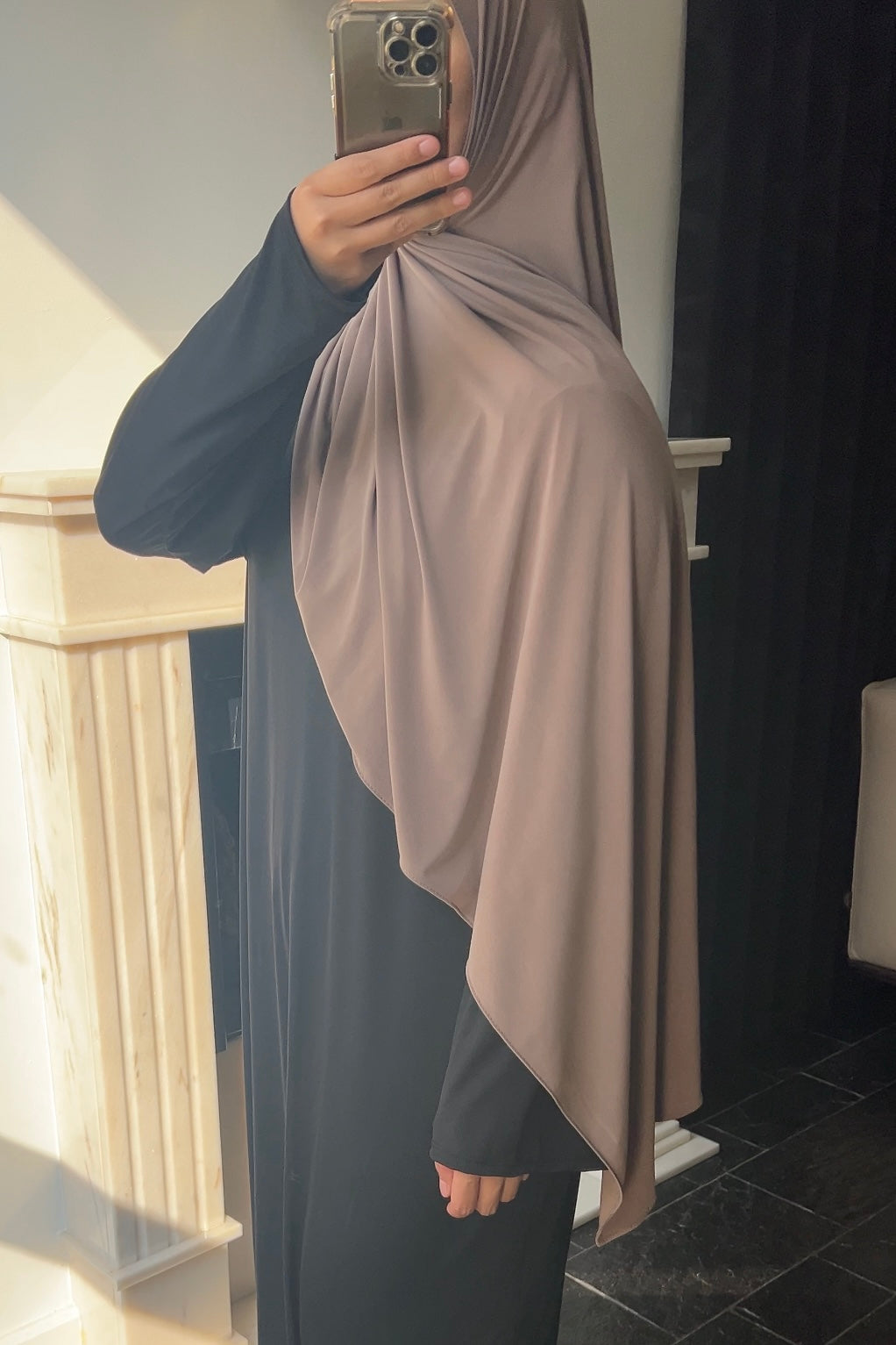 PINK TAUPE JERSEY HIJAB