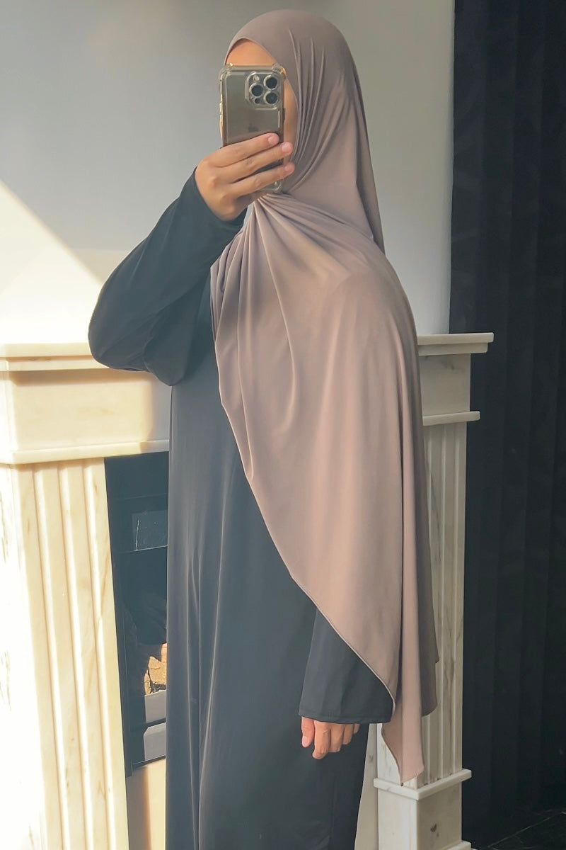 PINK TAUPE JERSEY HIJAB