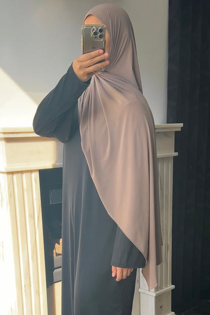 PINK TAUPE JERSEY HIJAB