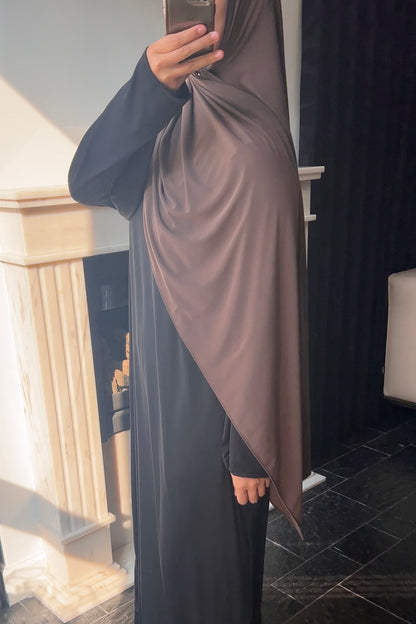 WARM BROWN JERSEY HIJAB