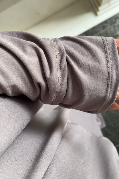 TAUPE KHIMAR SET (DRESS)