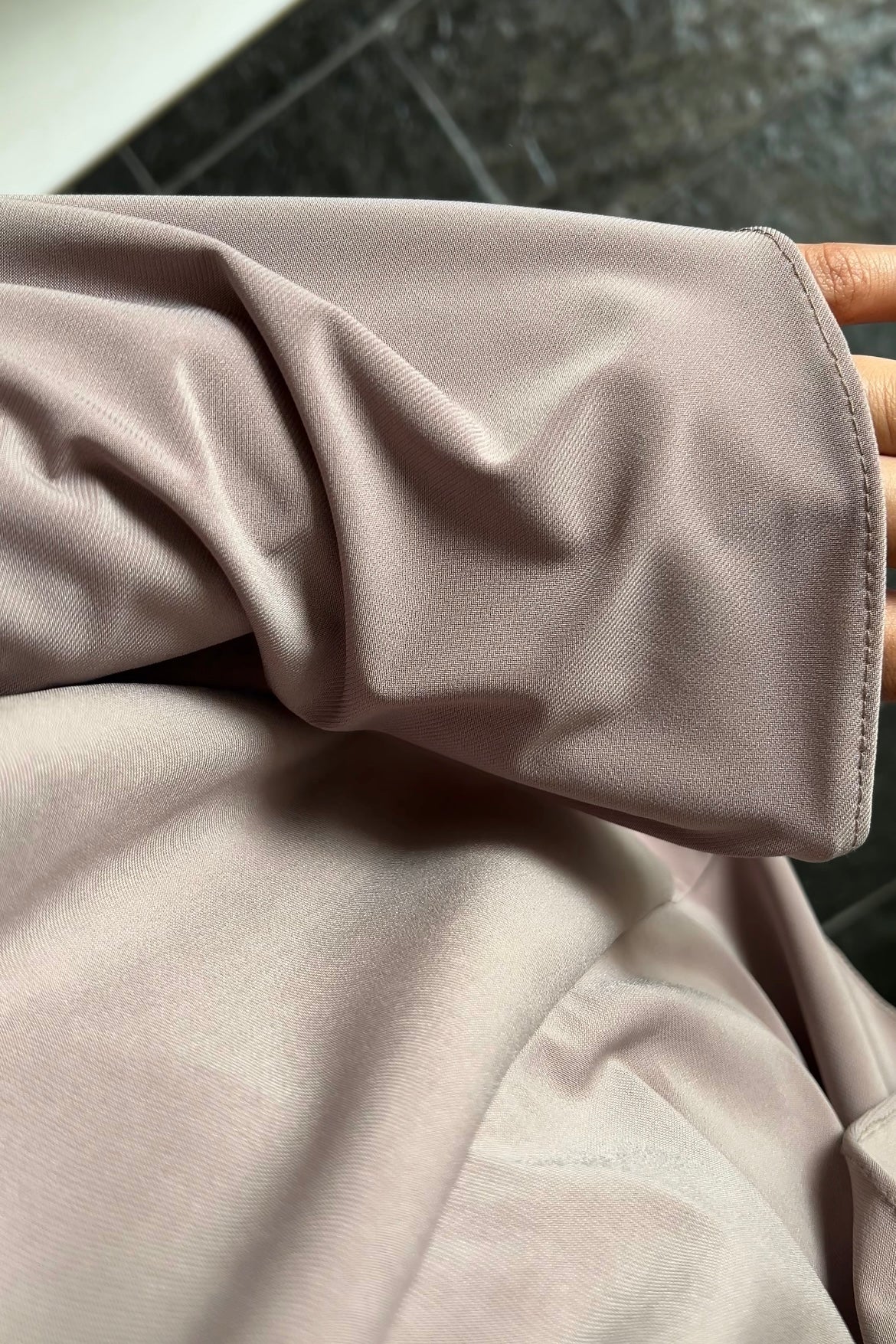 TAUPE KHIMAR SET (SKIRT)